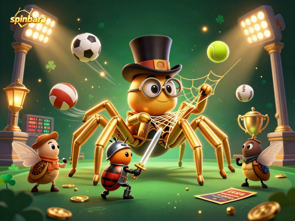 Engage in thrilling gameplay at Spinbara Casino with dynamic sports elements and enchanting themed characters.